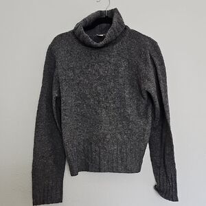J. Crew Charcoal Cowl Neck Sweater